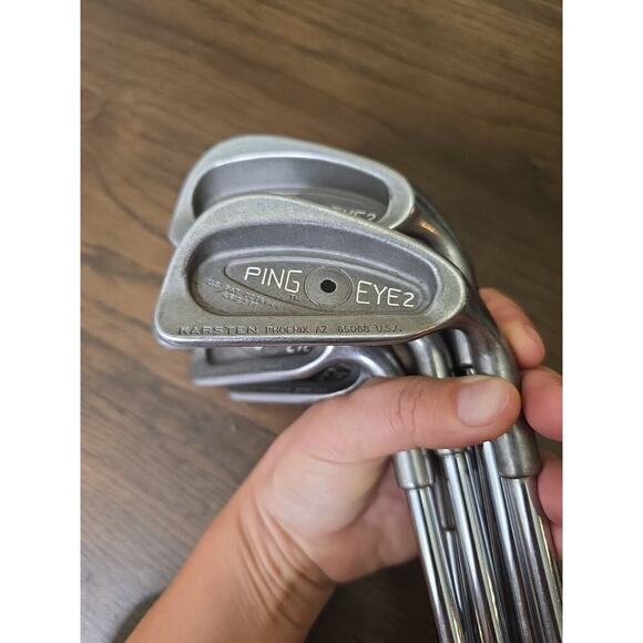 PING EYE 2 + IRONS SET BLACK DOT 4-S, PING KARSTEN ZZ-LITE STEEL RH - Picture 3 of 16